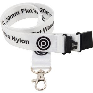 10mm flat weave nylon lanyard- mck promotions