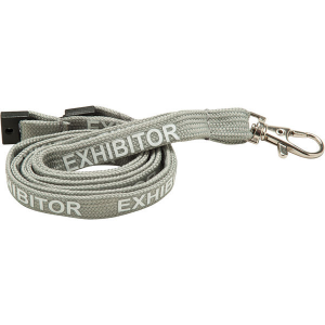 10mm tubular lanyard pre printed exhibitor- mck promotions