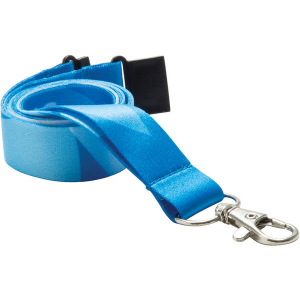 20mm dye sublimated polyester lanyard (blue)- mck promotions