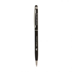 Bassey Stylus Twist-Action Ballpen (black)- mck promotions