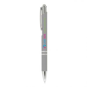 Bing Soft Touch Stylus Ballpen (light grey)- mck promotions