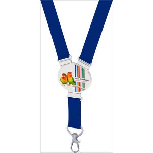 snap lanyard elliptical shape (dark blue)- mck promotions