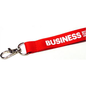 2cm flat polyester lanyard- mck promotions