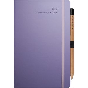 ivory medium weekly diary matra (lilac)_ mck promotions