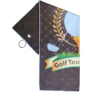 printed microfiber golf towel- mck promotions