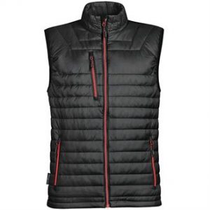 Gravity thermal vest (black, red zip)- mck promotons