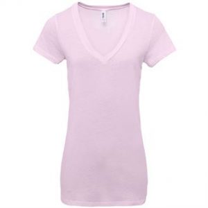 Tissue Jersey Deep V-Neck T-Shirt- mck promotions