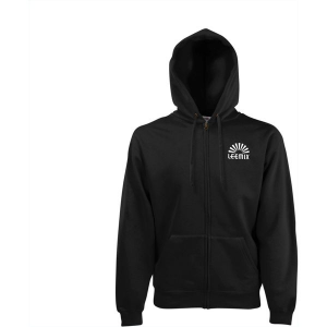 Fruit Hooded Sweatjack mens (black)-mck promotions