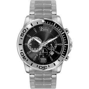 Black chronograph watch- MCK Promotions