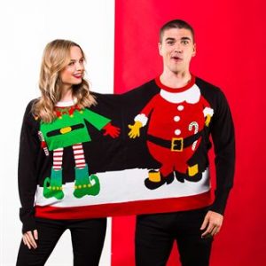 Adults double Santa Elf Christmas jumper - MCK Promotions