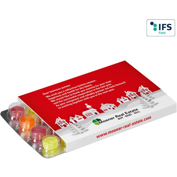 Promo Slipcase for World's Smallest (Advent) Calendar with Pulmoll Pastilles- MCK Promotions