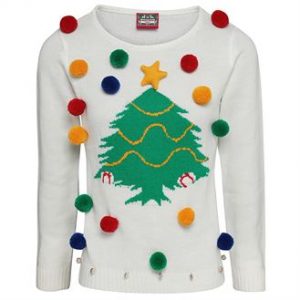 Women's Christmas tree jumper- MCK Promotions