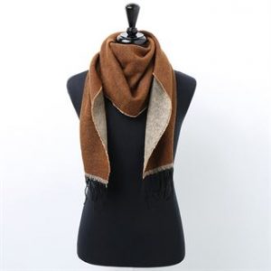 Two-tone scarf (brown)- MCK Promotions