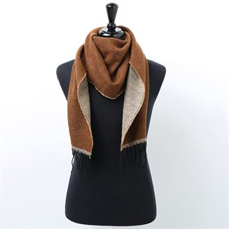 Two-tone scarf (brown)- MCK Promotions Two-tone scarf (brown)- MCK Promotions