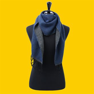 Two-tone scarf (navy)- MCK Promotions Two-tone scarf (navy)- MCK Promotions