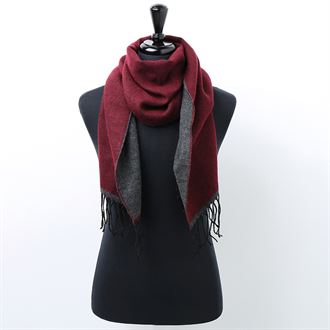 Two-tone scarf (wine)- MCK Promotions Two-tone scarf (wine)- MCK Promotions